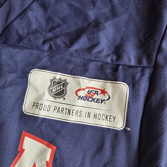 USA Hockey Kids Blue Jersey Size Large - Picture 3 of 4